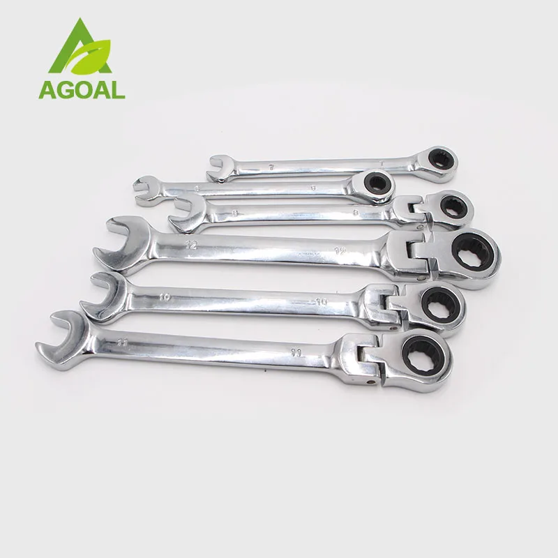 6pcs 6mm-12mm Flexible Pivoting Head Ratchet Combination Spanner Wrench Garage Metric Tool
6pcs 6mm-12mm Flexible Pivoting Head Ratchet Combination Spanner Wrench Garage Metric Tool