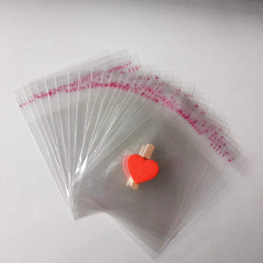 

500PCS 6*10cm Clear Resealable Cellophane/BOPP/Poly Bags Transparent Opp Bag Packing Plastic Bags Self Adhesive Seal for gift