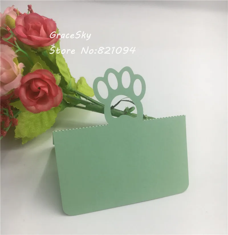 50pcs laser cut bear paw Name Place Seat Paper Birthday Invitation bear claw Table Cards for Party Table Decoration favors
50pcs laser cut bear paw Name Place Seat Paper Birthday Invitation bear claw Table Cards for Party Table Decoration favors