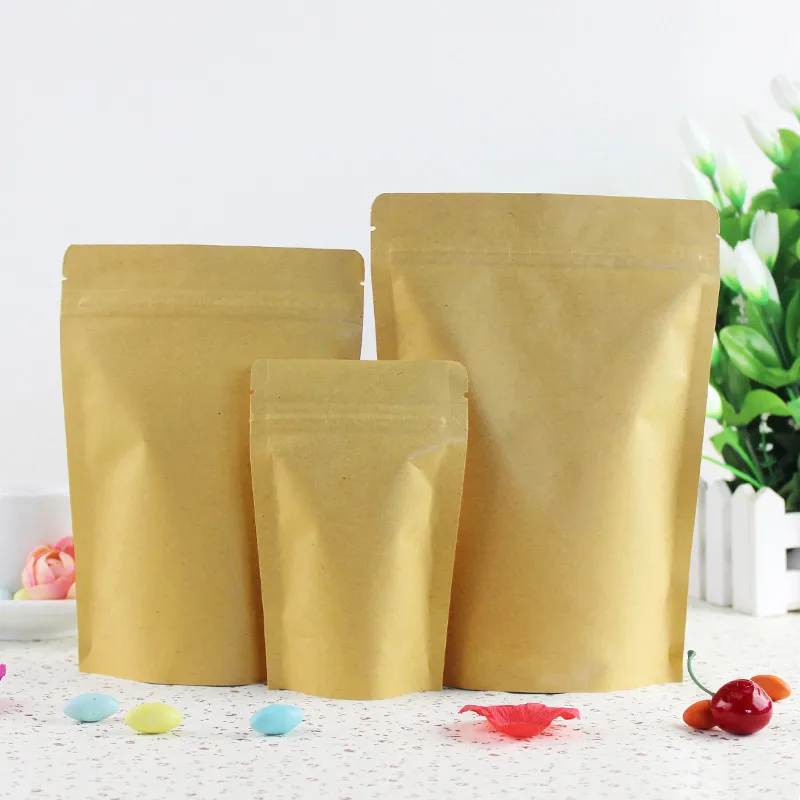 100pcs/Lot Zipper Brown Kraft aluminizing pouch,Stand up kraft paper aluminium foil bag Resealable Zip Lock Grip seal Food Grade
100pcs/Lot Zipper Brown Kraft aluminizing pouch,Stand up kraft paper aluminium foil bag Resealable Zip Lock Grip seal Food Grade