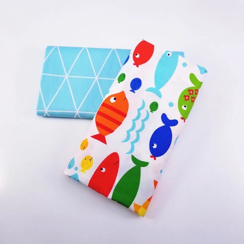 Cotton Twill Fabric Small Fish Print Patchwork Textile Cloth DIY Sewing Fabric Dormitory Fat Sheets Baby Clothes Cotton Fabric
Cotton Twill Fabric Small Fish Print Patchwork Textile Cloth DIY Sewing Fabric Dormitory Fat Sheets Baby Clothes Cotton Fabric