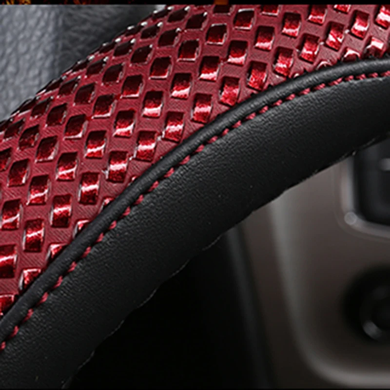 KKYSYELVA 7 Colors Car Steering Wheel Cover Leather 38cm Auto wheel covers Interior Accessories
KKYSYELVA 7 Colors Car Steering Wheel Cover Leather 38cm Auto wheel covers Interior Accessories