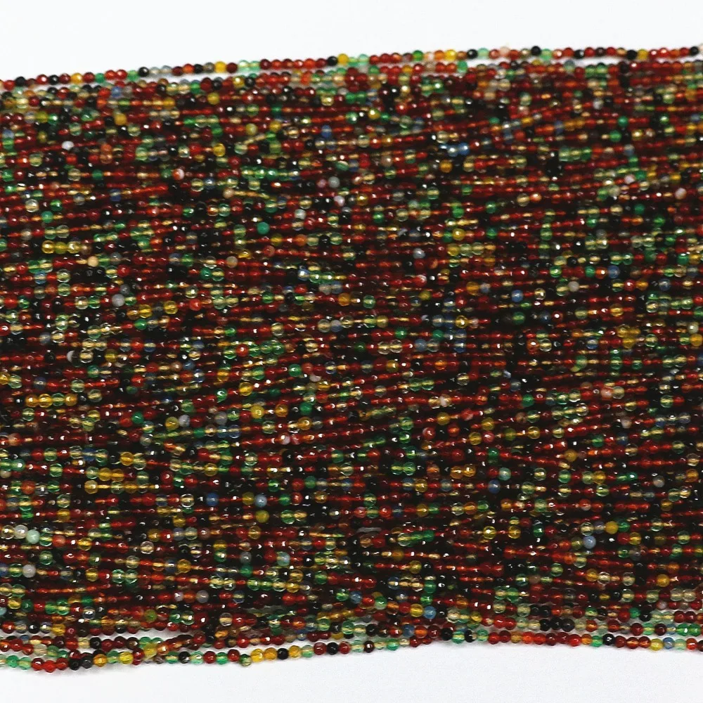 Natural Multicolor Carnelian Agat Onyx 2mm 3mm Round Faceted Beads Fashion Diy Jewelry Loose Beads 15" B473
Natural Multicolor Carnelian Agat Onyx 2mm 3mm Round Faceted Beads Fashion Diy Jewelry Loose Beads 15" B473