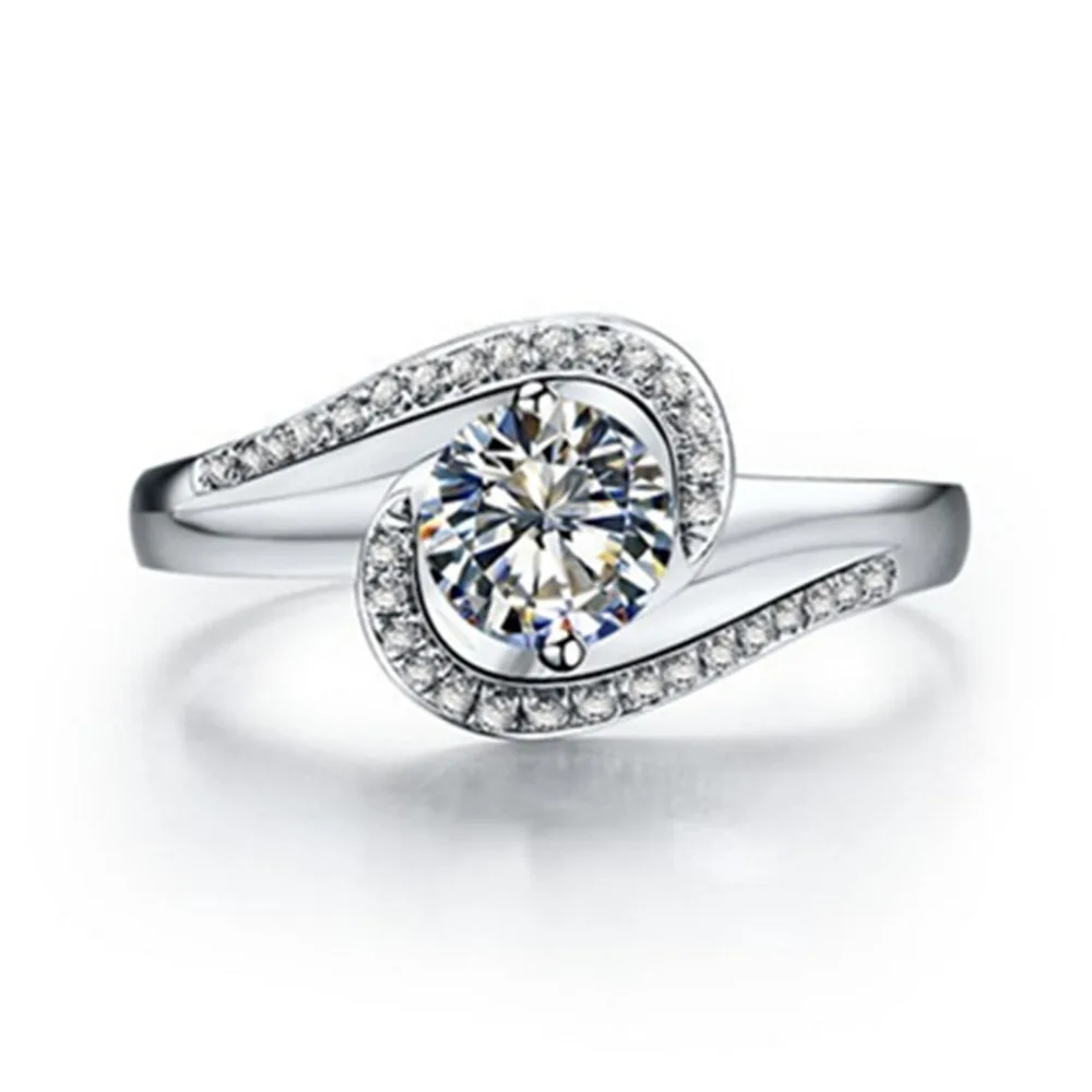 0.5CT Vintage Flower Jewelry Sterling Silver Ring White Gold Plated Brand Quality NSCD Diamond Bridal Engagement Ring
0.5CT Vintage Flower Jewelry Sterling Silver Ring White Gold Plated Brand Quality NSCD Diamond Bridal Engagement Ring