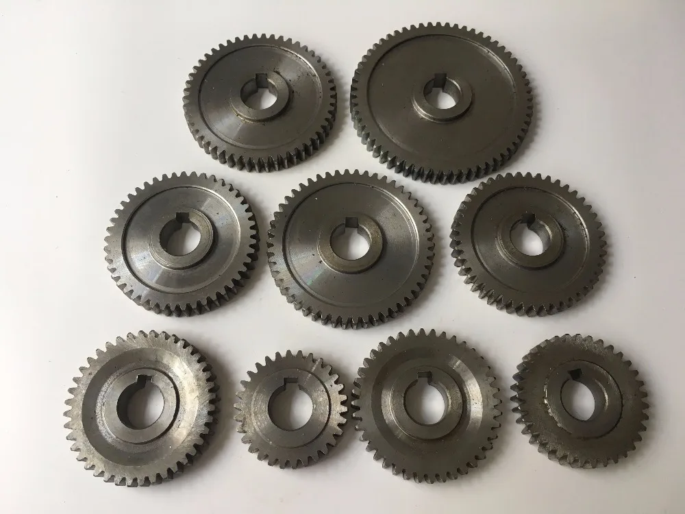 Free Shipping 9pcs/set CJ0618 household small lathe, micro lathe gear, metal exchange gear
Free Shipping 9pcs/set CJ0618 household small lathe, micro lathe gear, metal exchange gear
