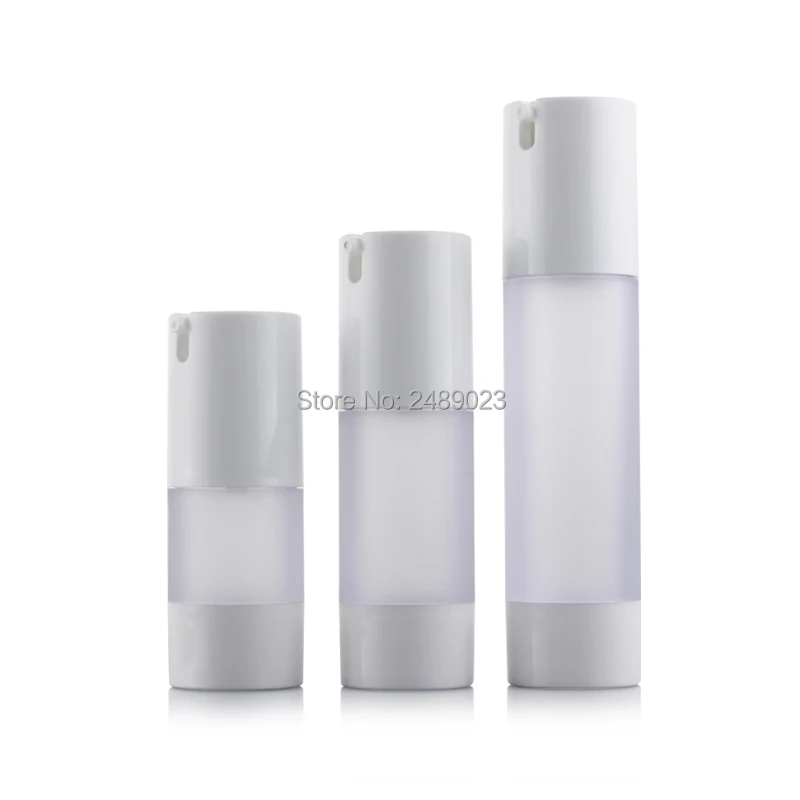 

15ml 30ml 50ml Airless Bottle Frosted Vacuum Pump Lotion Refillable Bottles Used for Cosmetic Container 10pcs/lot