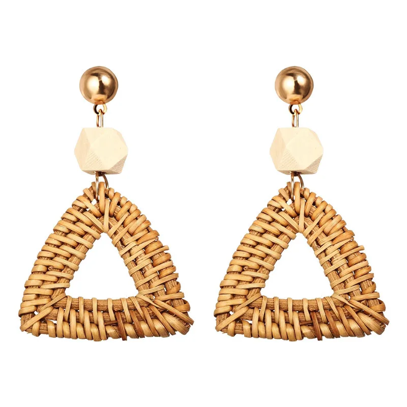 8Seasons Bohemian Handmade Rattan Geometric Round Square Triangle Drop Earrings For Women Party Club Fashion Earrings Jewelry
8Seasons Bohemian Handmade Rattan Geometric Round Square Triangle Drop Earrings For Women Party Club Fashion Earrings Jewelry