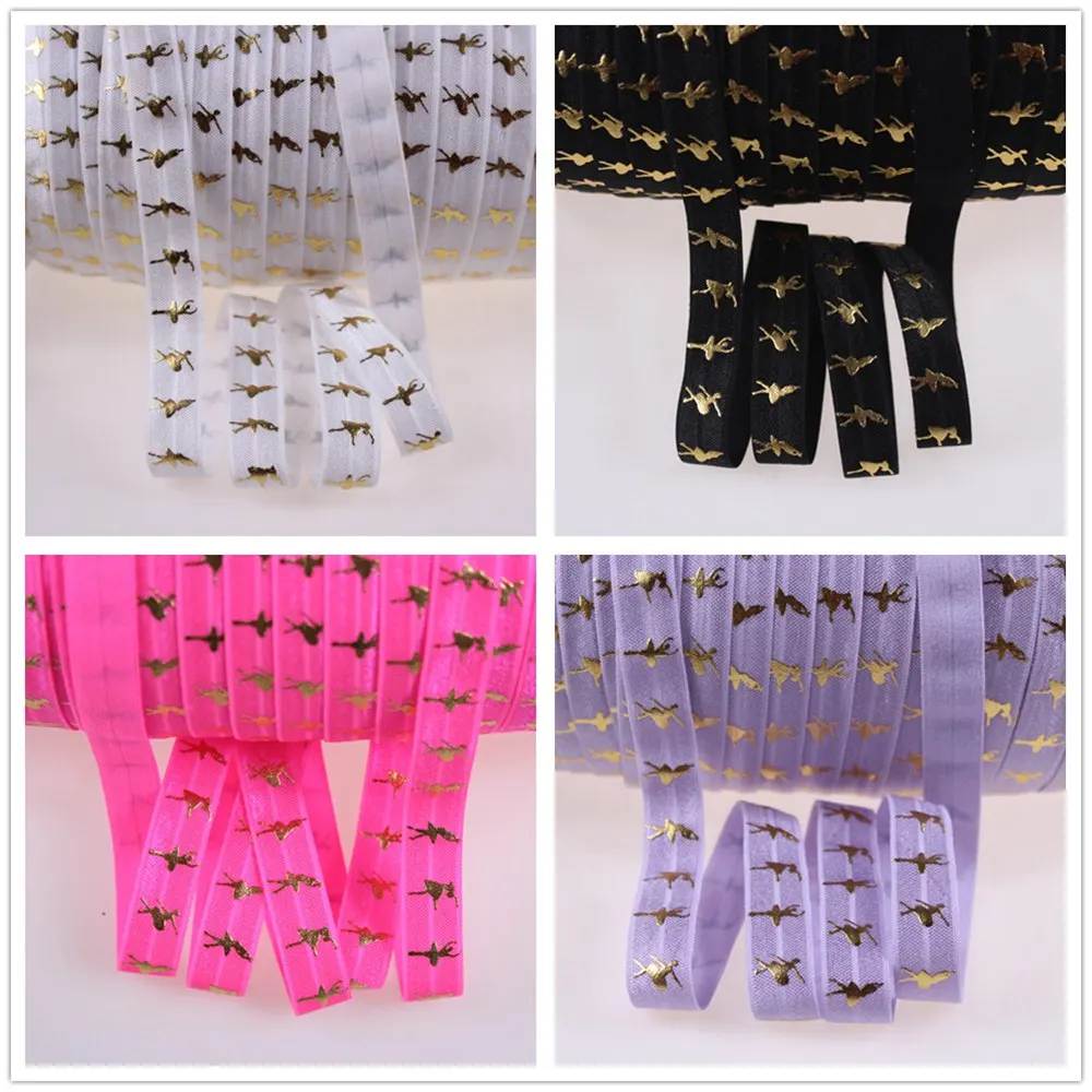 gold foil ballet 5/8" fold over elastic, 50yard per roll, good elasticity elastic for hair ties headbands
gold foil ballet 5/8" fold over elastic, 50yard per roll, good elasticity elastic for hair ties headbands