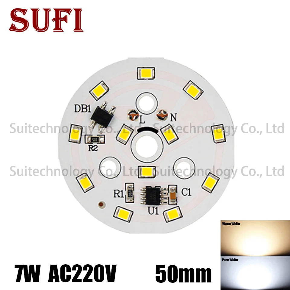 LED SMD2835 Chip 7W 50mm AC 220V Smart IC LED Beads DIY For LED Downlight Outdoor Floodlight Spotlight LED Bulb Light
LED SMD2835 Chip 7W 50mm AC 220V Smart IC LED Beads DIY For LED Downlight Outdoor Floodlight Spotlight LED Bulb Light