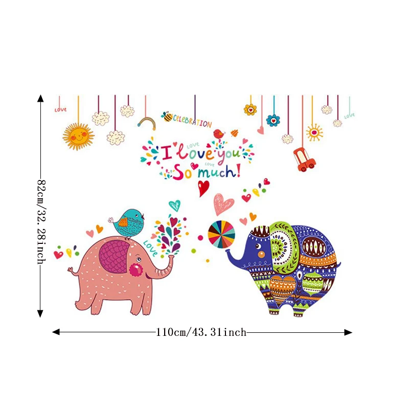 82 x 110 cm Elephant Wall Stickers Decor Elephant Kids Room Decal Baby Room Nursery Decor
82 x 110 cm Elephant Wall Stickers Decor Elephant Kids Room Decal Baby Room Nursery Decor