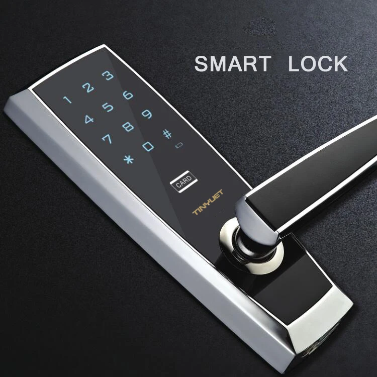 Smart Сенсорный экран цифровой замок Card Anti Theft клавиатуры электронный пароль CC