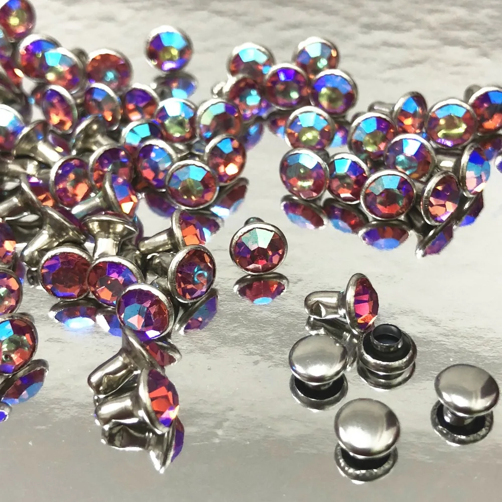 50Sets 4MM CZ++ Light Pink AB Crystal Rhinestone Rivets AB Plated Rivets Assorted Cabochon Rivets Fit DIY Making Shipping Free
50Sets 4MM CZ++ Light Pink AB Crystal Rhinestone Rivets AB Plated Rivets Assorted Cabochon Rivets Fit DIY Making Shipping Free