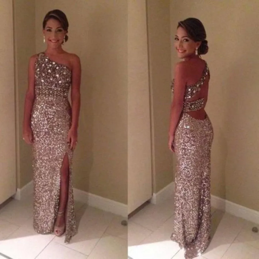Newest Shiny Long Prom Dresses 2020 One Shoulder Beading Evening Dresses Vestido de festa Custom Made
Newest Shiny Long Prom Dresses 2020 One Shoulder Beading Evening Dresses Vestido de festa Custom Made