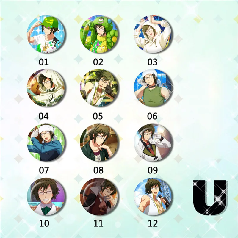 ZXFJXR 12 шт./компл. 58 мм IDOLiSH7 TENN IORI Yotsuba Tamaki значки на рюкзак брошь Stemma | Украшения и