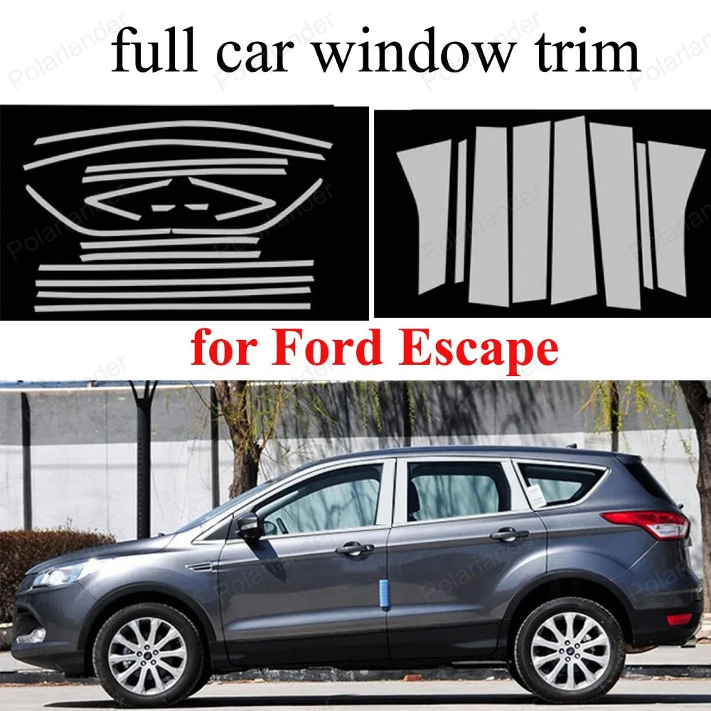 Accessories For F-ord Escape with Center Pillar Full Window Trim Car Styling Stainless Steel Sill Cover
Accessories For F-ord Escape with Center Pillar Full Window Trim Car Styling Stainless Steel Sill Cover