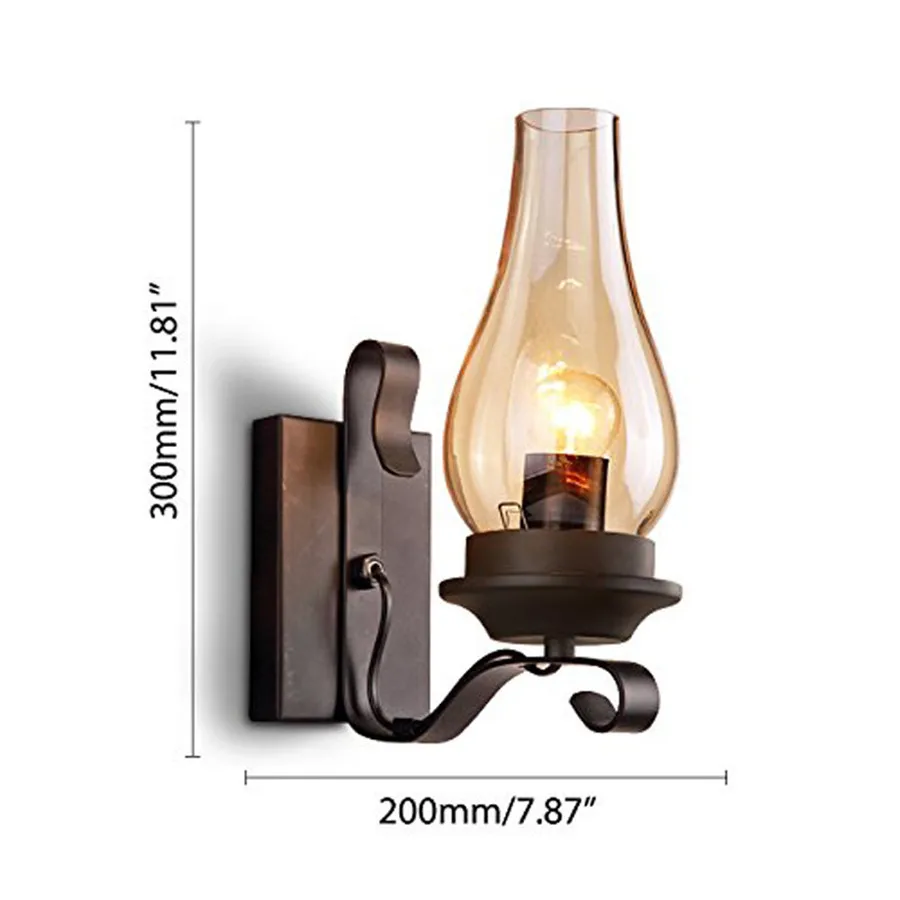 Thrisdar Industrial Iron LED Wall Lamps Kerosene Retro Wall Light Bedroom Bedside Wall lamp Aisle Corridor Cafe Shop Wall Lamps
Thrisdar Industrial Iron LED Wall Lamps Kerosene Retro Wall Light Bedroom Bedside Wall lamp Aisle Corridor Cafe Shop Wall Lamps