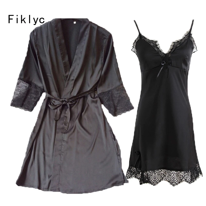 Комплект женского белья Fiklyc, пижама и халат, шелковое платье, ночная рубашка, женские кардиганы
Комплект женского белья Fiklyc, пижама и халат, шелковое платье, ночная рубашка, женские кардиганы