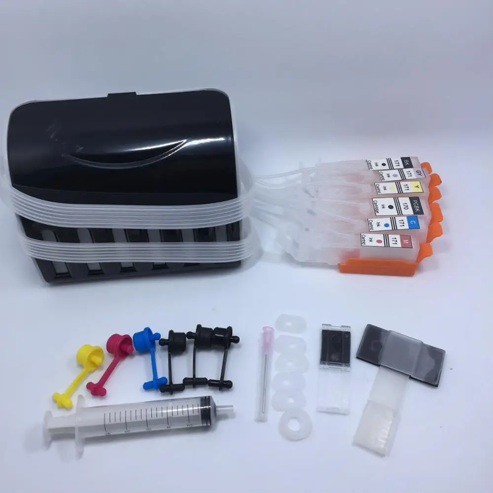 YOTAT CISS PGI-170 CLI-171 ink cartridge PGI170 CLI171 for Canon PIXMA MG7710 (Lartin America)
YOTAT CISS PGI-170 CLI-171 ink cartridge PGI170 CLI171 for Canon PIXMA MG7710 (Lartin America)