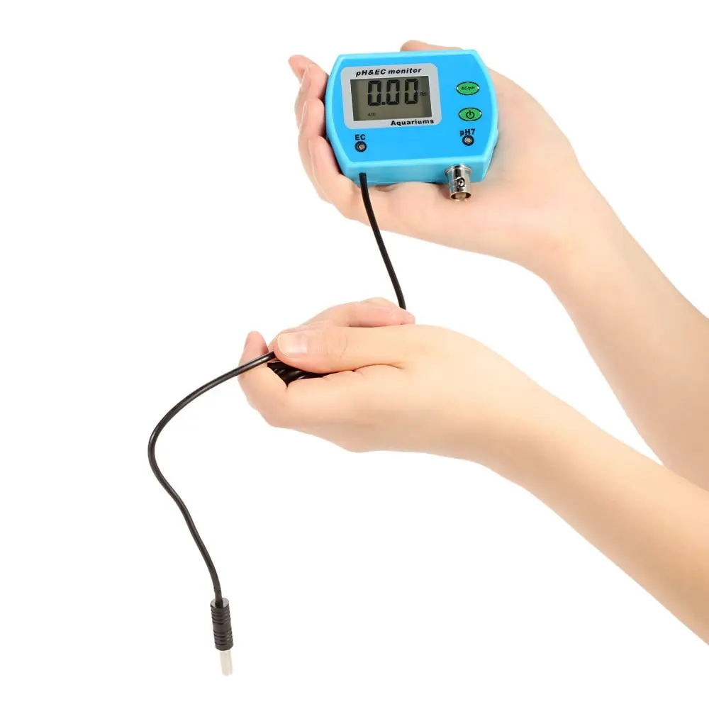 Excellent 2 in 1 PH Meter for Aquarium Water Quality Tester Multi-parameter Water Quality Monitor Online pH /EC Meter Acidometer
Excellent 2 in 1 PH Meter for Aquarium Water Quality Tester Multi-parameter Water Quality Monitor Online pH /EC Meter Acidometer