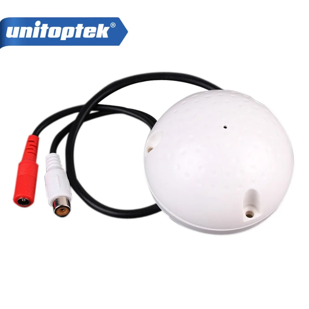 Unitoptek 100 квадратных метров Мини CCTV видеонаблюдения Микрофон Аудио Пикап вход|input| |