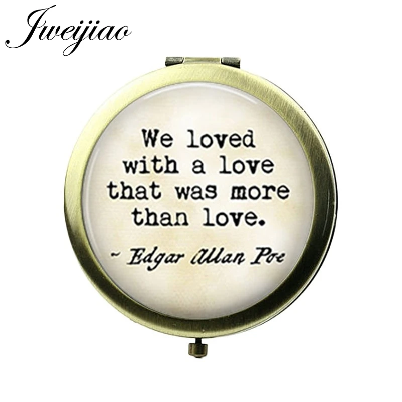 JWEIJIAO LOVE Classical Phrase Quotes Pocket Mirror Vintage Compact Vanity mirror Metal Round Floding Makeup mirrors Magnifying
JWEIJIAO LOVE Classical Phrase Quotes Pocket Mirror Vintage Compact Vanity mirror Metal Round Floding Makeup mirrors Magnifying