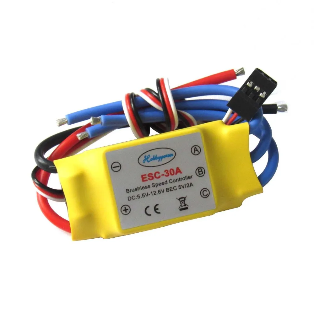 30A Brushless Speed Controller ESC for RC Helicopter Airplane Multi Copter Quad-Rotor
30A Brushless Speed Controller ESC for RC Helicopter Airplane Multi Copter Quad-Rotor