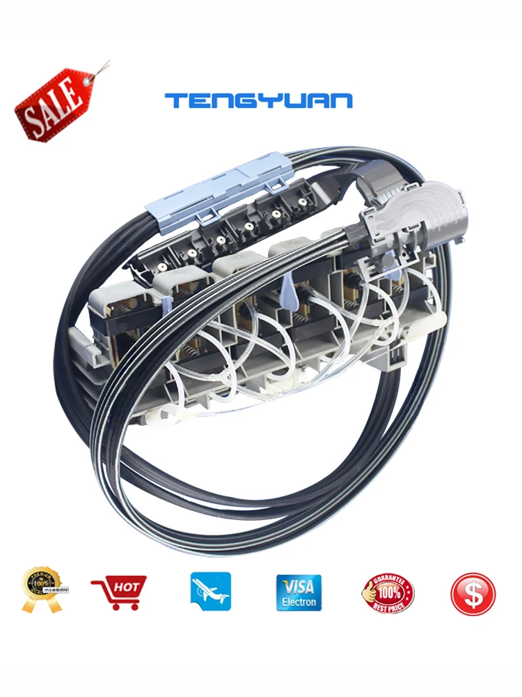 Новый оригинальный для HP DesignJet 5000 5000PS 5500 5500PS Q1253-60041 C6095-60186 трубки подачи чернил в сборе Dey 60-дюймовые детали плоттера
Новый оригинальный для HP DesignJet 5000 5000PS 5500 5500PS Q1253-60041 C6095-60186 трубки подачи чернил в сборе Dey 60-дюймовые детали плоттера