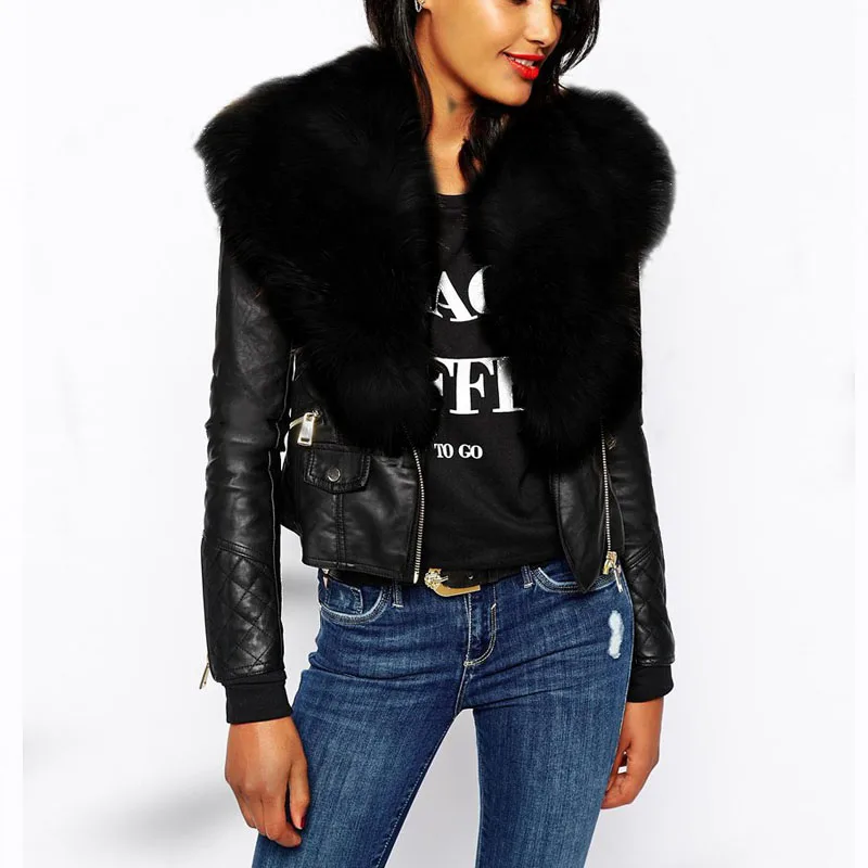 Fashion Women Motorcycle PU Leather Jacket Winter Coat Ladies Slim Zipper Washed Outerwear Warm Plus Size Fashion Sexy Overcoat
Fashion Women Motorcycle PU Leather Jacket Winter Coat Ladies Slim Zipper Washed Outerwear Warm Plus Size Fashion Sexy Overcoat