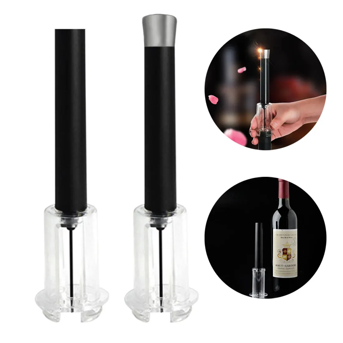 Glass Bottle Cutter Kit Red Wine Opener Air Pressure Cork Popper Bottle Pumps Corks Corkscrews Screw
Glass Bottle Cutter Kit Red Wine Opener Air Pressure Cork Popper Bottle Pumps Corks Corkscrews Screw