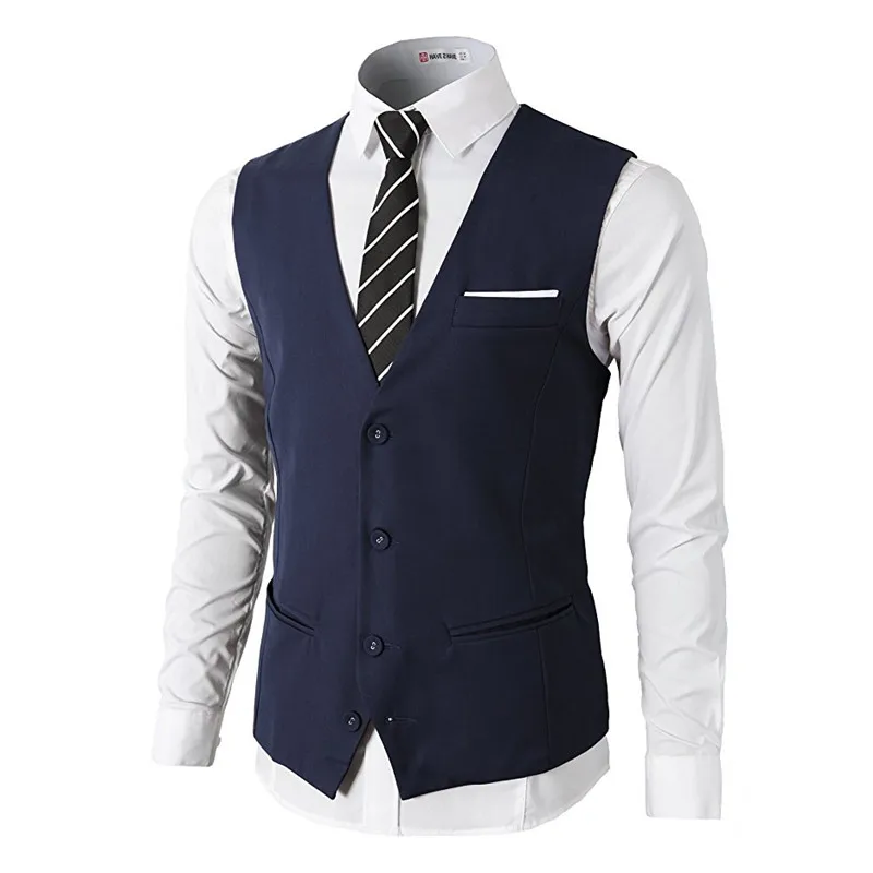 Custom Made Navy Blue Formal Slim Fit Premium Business Suit Dress 4 Button Vests With Pocket Men's Vests
Custom Made Navy Blue Formal Slim Fit Premium Business Suit Dress 4 Button Vests With Pocket Men's Vests