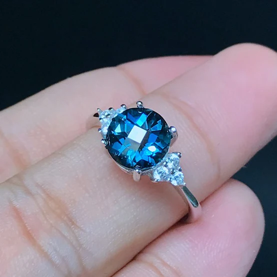 [MeiBaPJ Perfect Cleanliness Blue Topaz Gemstone Ring for Women Real 925 Sterling Silver Fine Jewelry
[MeiBaPJ Perfect Cleanliness Blue Topaz Gemstone Ring for Women Real 925 Sterling Silver Fine Jewelry