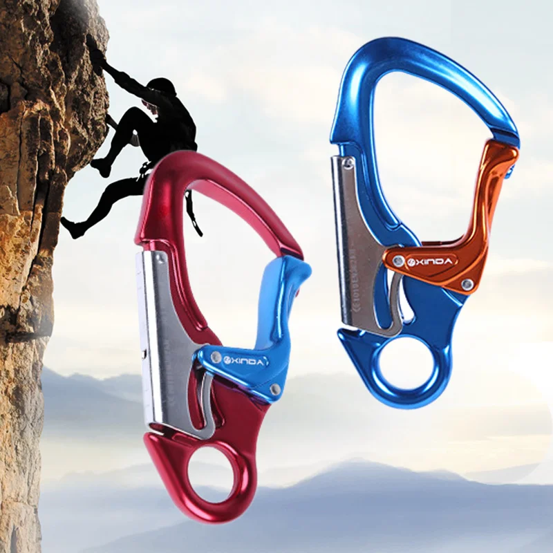 Dual Lock Captive Eye Snap Hook Carabiner for Rock Climbing Arborist Rescue 30KN
Dual Lock Captive Eye Snap Hook Carabiner for Rock Climbing Arborist Rescue 30KN