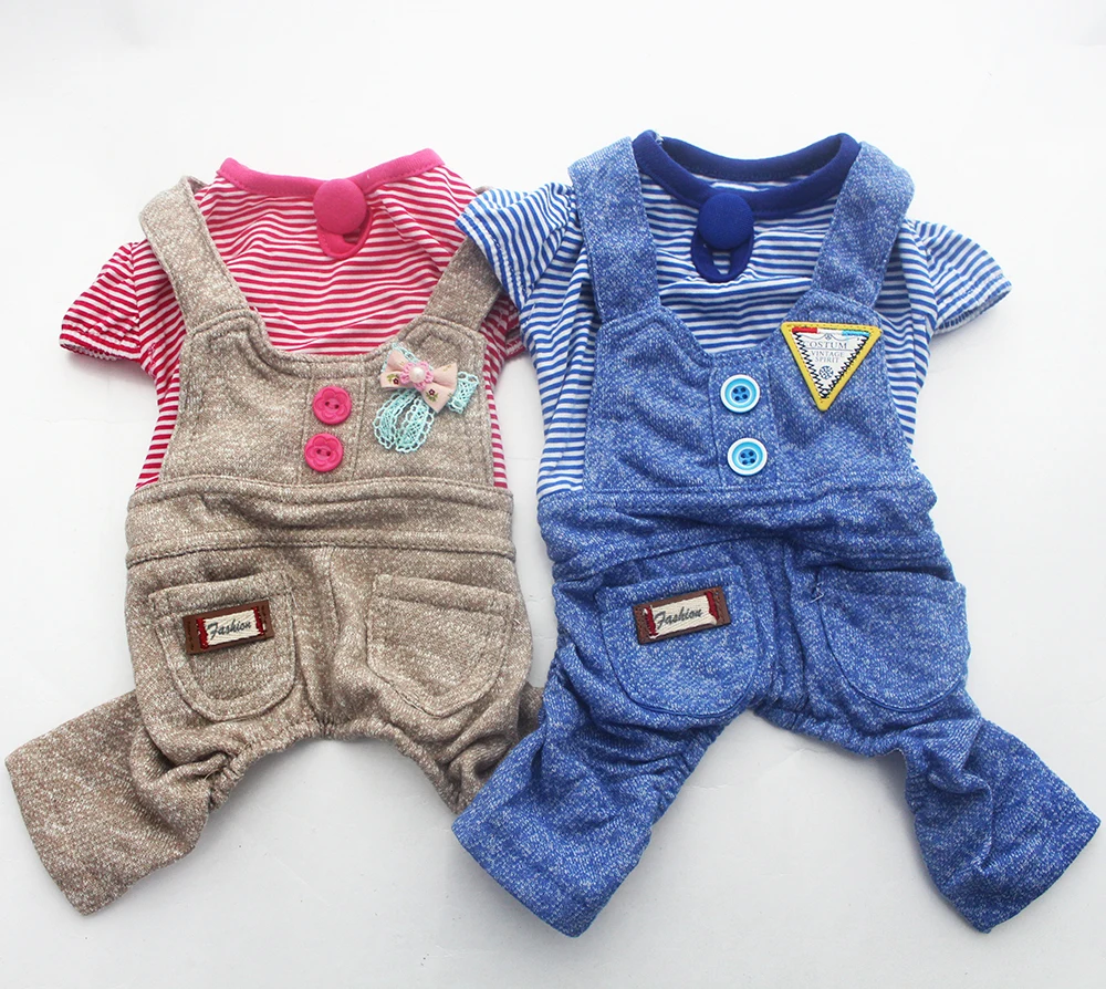 Striped Dog Cat Jumpsuit Rompers Bowknot/Badge Design Pet Puppy T-Shirt Spring/Summer Clothes
Striped Dog Cat Jumpsuit Rompers Bowknot/Badge Design Pet Puppy T-Shirt Spring/Summer Clothes