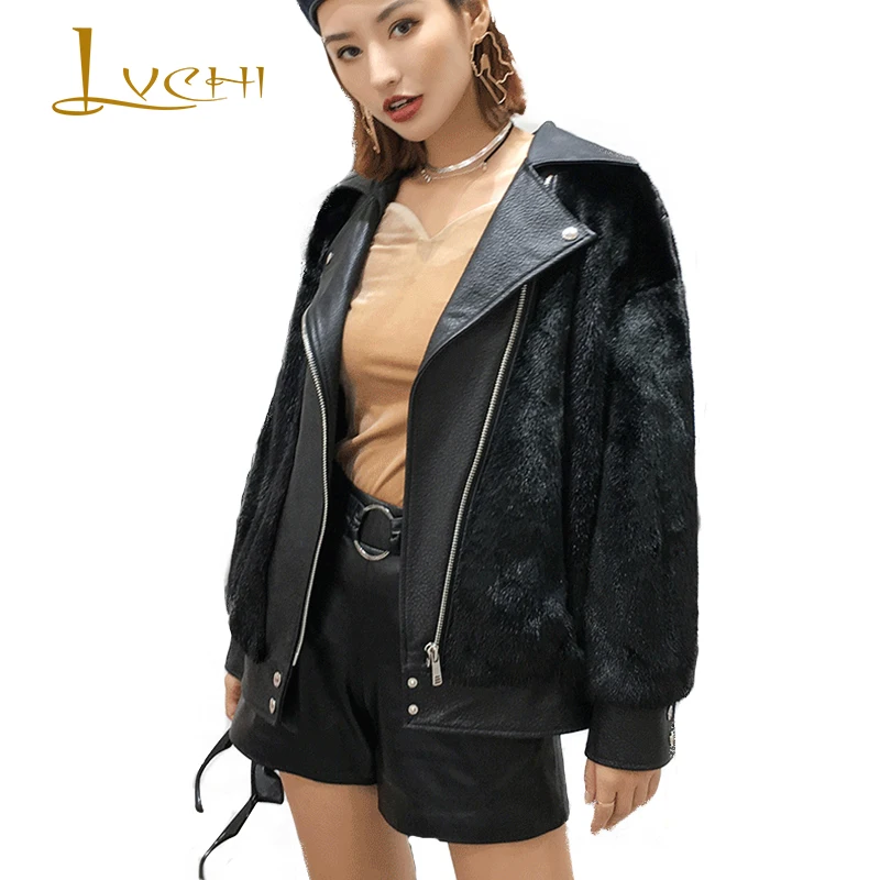 LVCHI 2019 зимние норковые меховые лоскутные шерстяные кожаные пальто из натурального меха женская шуба с отложным воротником короткие норковы...
LVCHI 2019 зимние норковые меховые лоскутные шерстяные кожаные пальто из натурального меха женская шуба с отложным воротником короткие норковы...