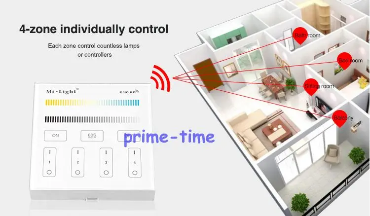 Mi. Светильник B2 4 зоны CCT Регулировка смарт-панели пульт дистанционного