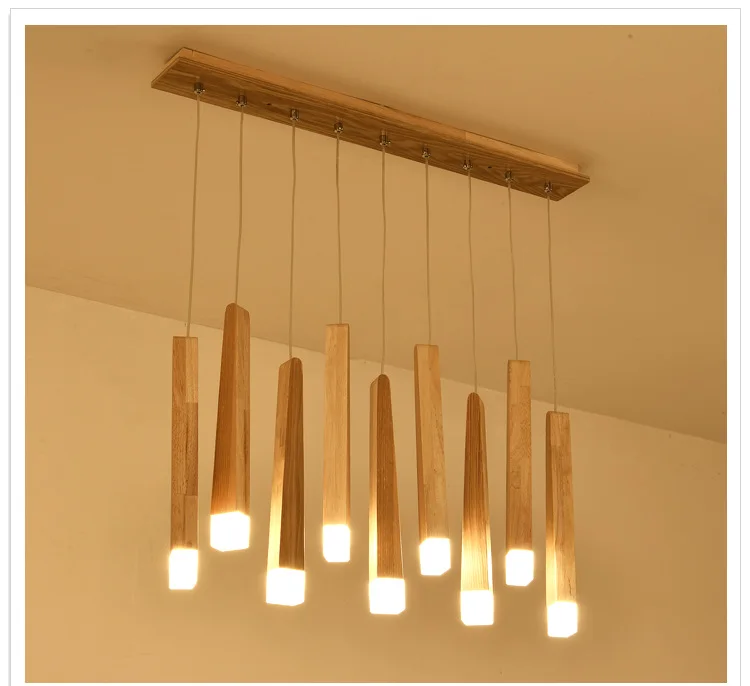Новые подвесные светильники из твердой древесины в скандинавском стиле