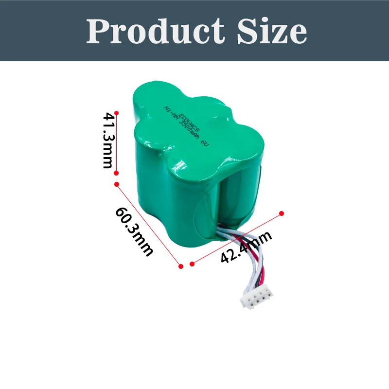 NEW 6V Rechargeable battery 3500mAh For Ecovacs Deebot D650 D680 D73 D76 D62 D63 Vacuum Cleaner Sweeping Robot batteries
NEW 6V Rechargeable battery 3500mAh For Ecovacs Deebot D650 D680 D73 D76 D62 D63 Vacuum Cleaner Sweeping Robot batteries