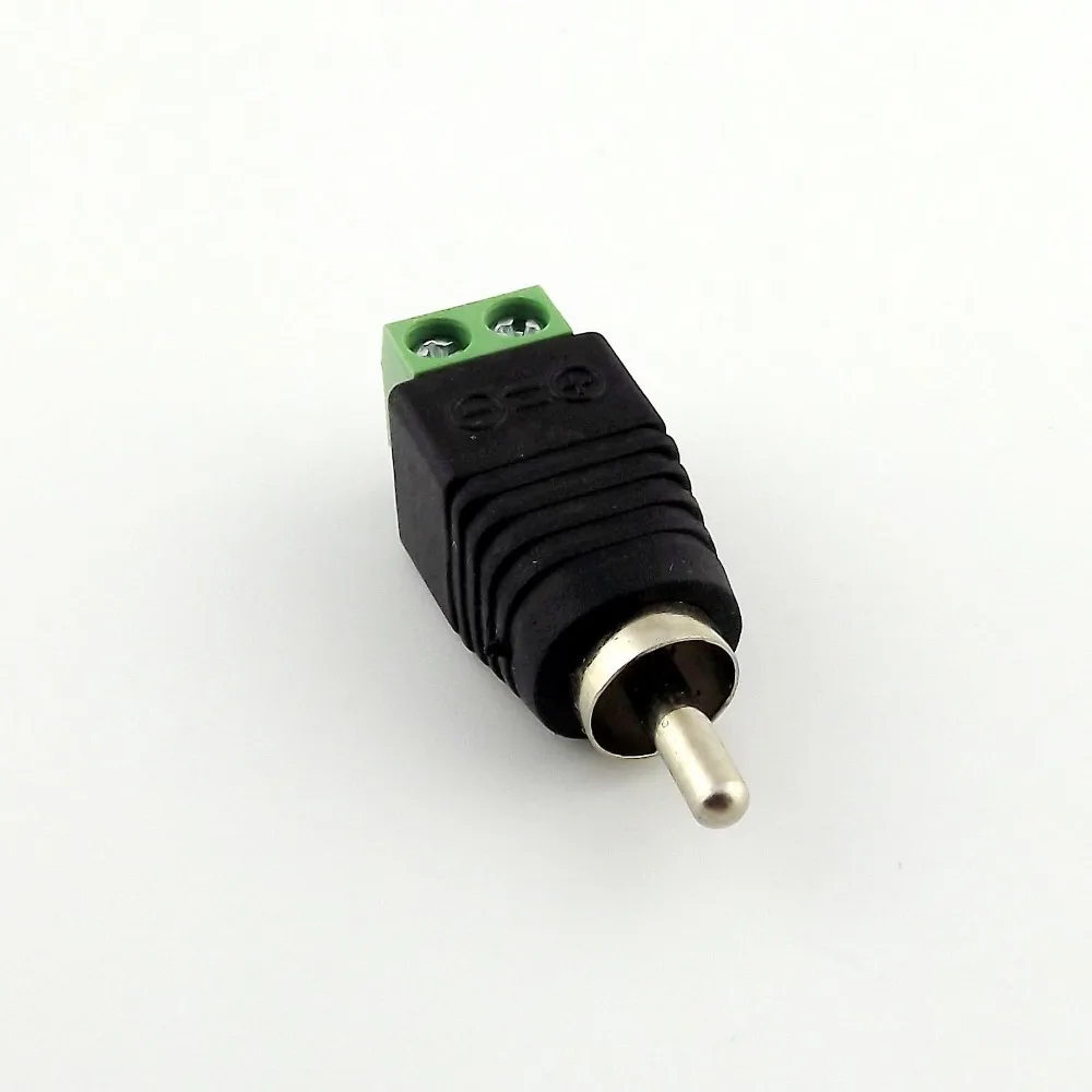 

5pcs Phono RCA Male Plug TO AV Screw Terminal Plug Connector CCTV Video AV Balun