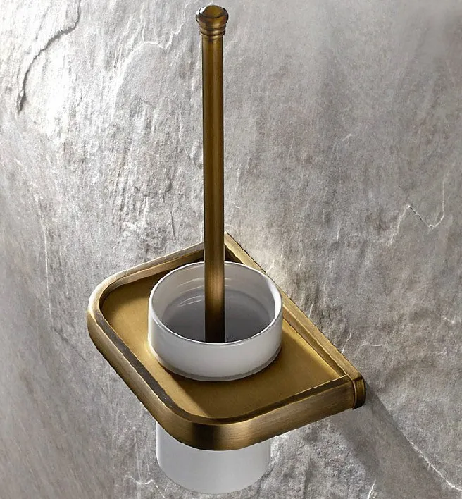 Wall Mounted Vintage Retro Antique Brass Bathroom Toilet Brush Holder Set Bathroom Accessory Single Ceramic Cup mba176
Wall Mounted Vintage Retro Antique Brass Bathroom Toilet Brush Holder Set Bathroom Accessory Single Ceramic Cup mba176