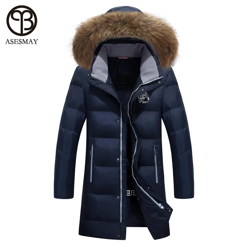 Asesmay 2016 модная зимняя куртка мужская брендовая одежда Канада goode пуховик с