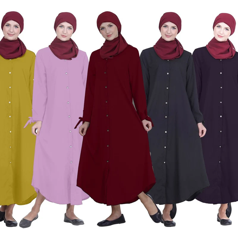 Middle Eastern Turkey Large Size Muslim Robe Islamic Fashion Muslim Dress Clothing Button Decoration Arab Loose Abaya Kaftan
Middle Eastern Turkey Large Size Muslim Robe Islamic Fashion Muslim Dress Clothing Button Decoration Arab Loose Abaya Kaftan