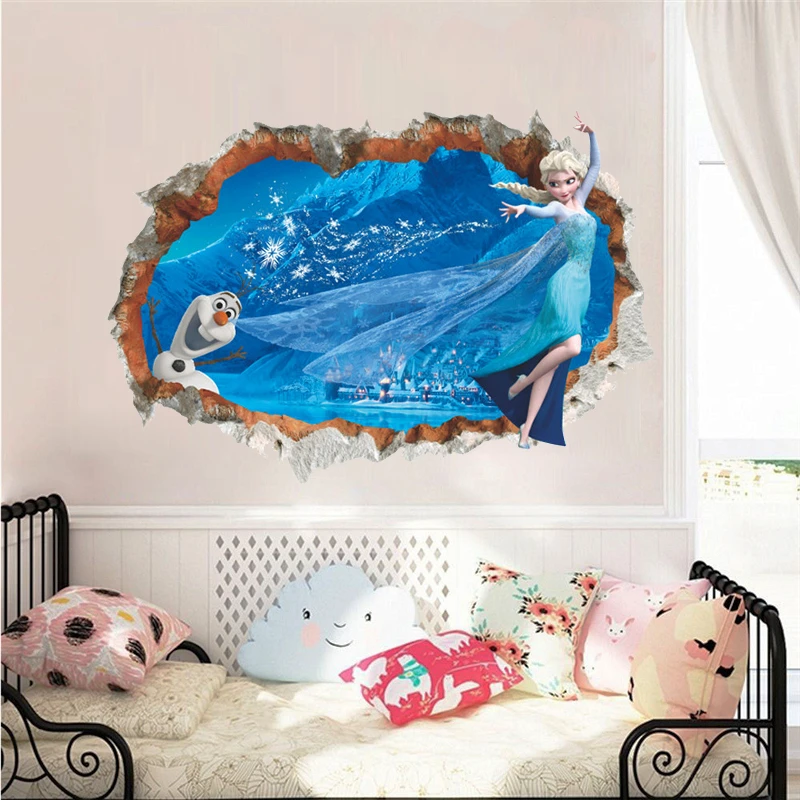 Cartoon Olaf & Elsa Princess Broken Hole 3d Wall Stickers For Home Decoration Frozen Anime Movie Mural Art Kids Room Wall Decals
Cartoon Olaf & Elsa Princess Broken Hole 3d Wall Stickers For Home Decoration Frozen Anime Movie Mural Art Kids Room Wall Decals