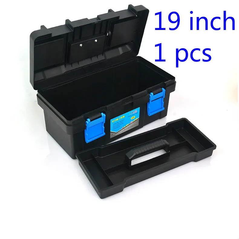 1 Pcs 19 Inch Black Plastic Tool Box Household Hardware Electrical Maintenance Tool Box To Strengthen The Vehicle S
1 Pcs 19 Inch Black Plastic Tool Box Household Hardware Electrical Maintenance Tool Box To Strengthen The Vehicle S
