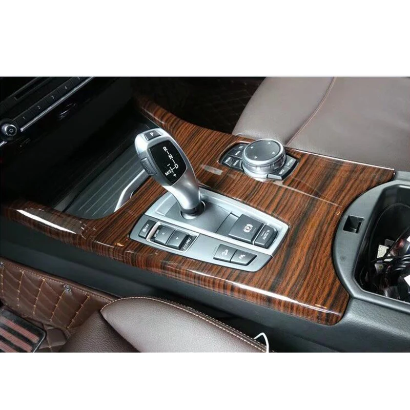 Для BMW X3 F25 2011 2017 & X4 F26 2015 древесины Цвет панель для рычага переключения передач