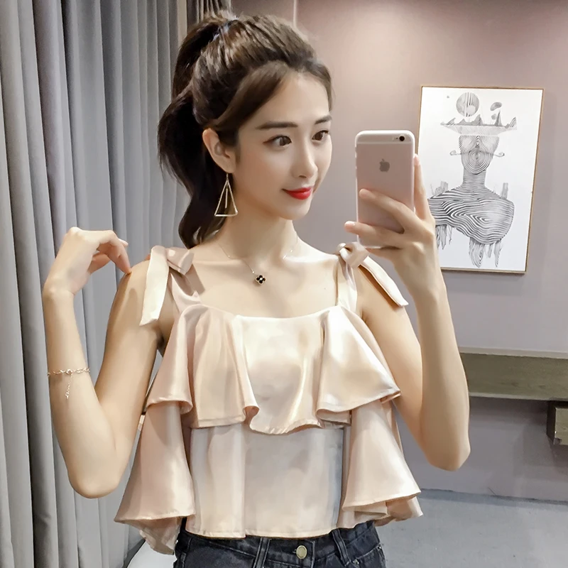 Blusas mujer de moda дизайнерская мода camisas летняя блузка для женщин укороченный топ с