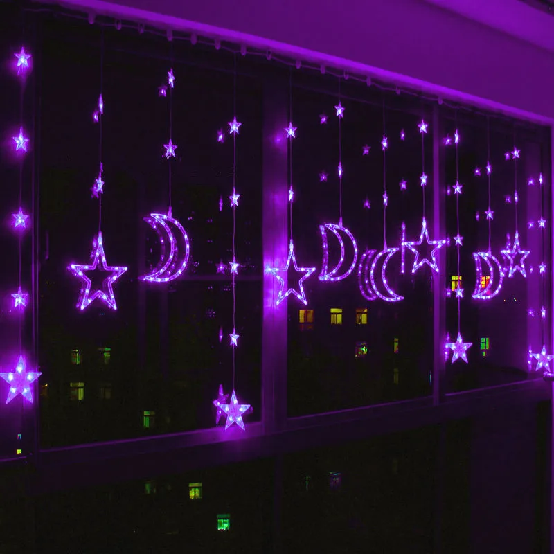 Ktv bar creative lamp living room balcony decorative lights LED stars moon curtains lantern string, long 3M,high 1.1M
Ktv bar creative lamp living room balcony decorative lights LED stars moon curtains lantern string, long 3M,high 1.1M