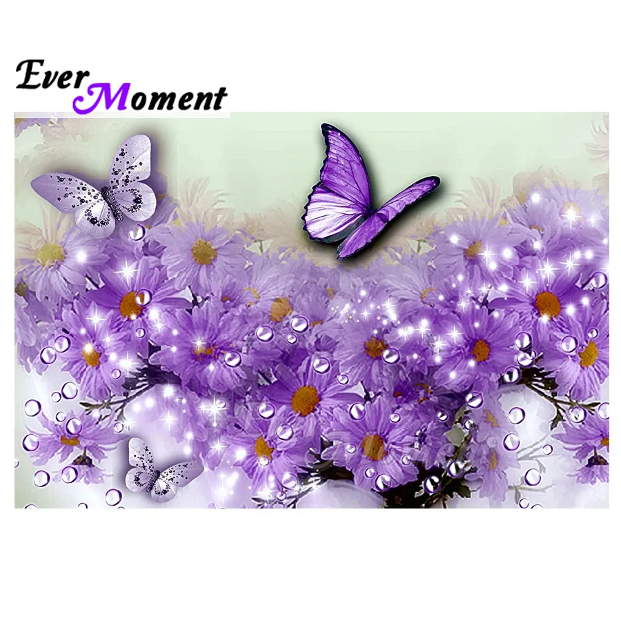 Картина из страз Ever Moment, квадратная картина с фиолетовыми бабочками и цветами, алмазная вышивка, украшение для дома, 3F1007
Картина из страз Ever Moment, квадратная картина с фиолетовыми бабочками и цветами, алмазная вышивка, украшение для дома, 3F1007