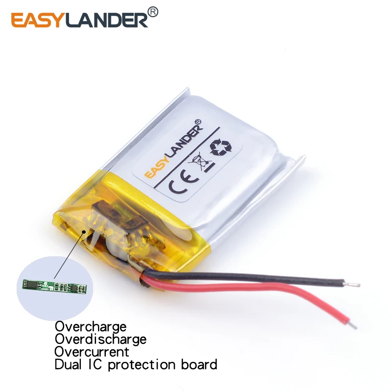 3.7v lithium ion rechargeable battery 401725 100mAh For GPS MP3 / 4 Recorder 041725 Li polymer battery for bluetooth headset
3.7v lithium ion rechargeable battery 401725 100mAh For GPS MP3 / 4 Recorder 041725 Li polymer battery for bluetooth headset
