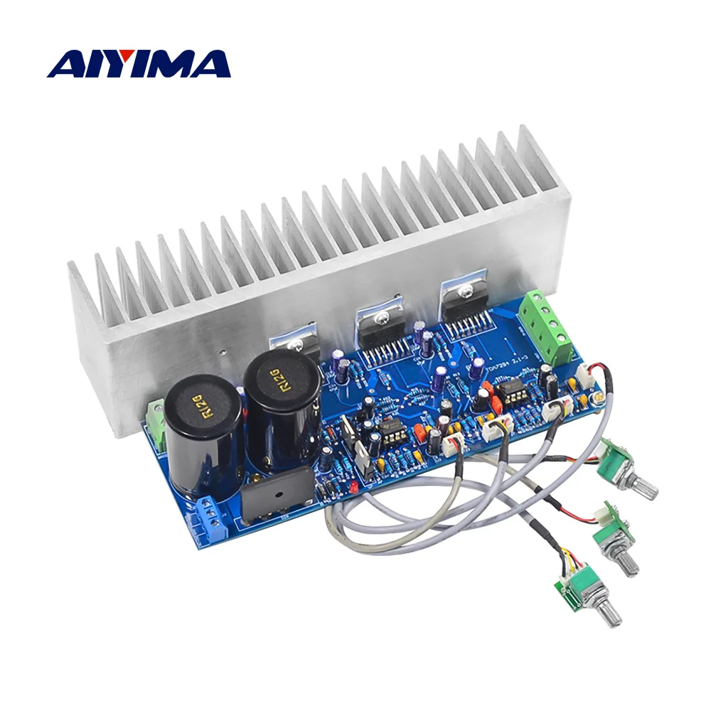 Плата усилителя сабвуфера AIYIMA TDA7294 Hi Fi 2 1 каналов усилитель мощности аудиоплата A