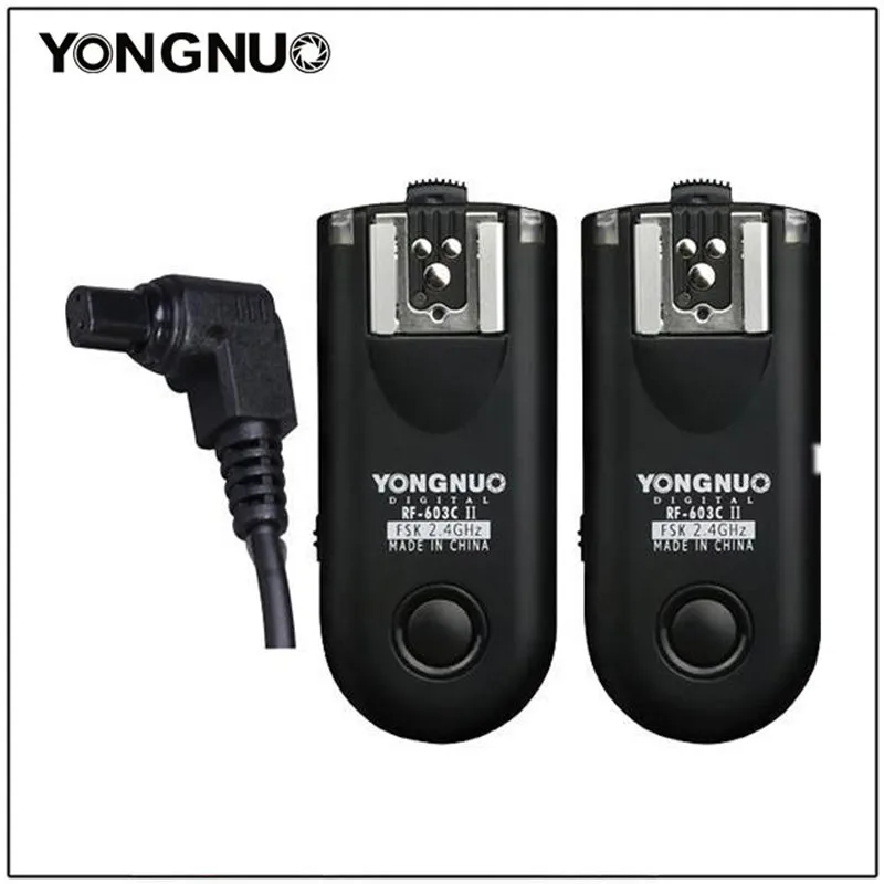 Вспышка YONGNUO для Canon Nikon Pentax DSLR Camera RF603 II C1 C3 N1 N3, триггер и трансивер, 2 шт.
Вспышка YONGNUO для Canon Nikon Pentax DSLR Camera RF603 II C1 C3 N1 N3, триггер и трансивер, 2 шт.